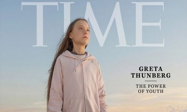 Greta Thunberg, elected personality of the year 2019 of Time Magazine's